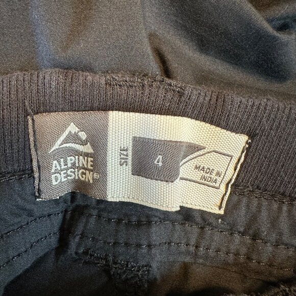 Alpine Design Womens Black Capri Pants Size 4 Cotton/Spandex - Picture 3 of 6